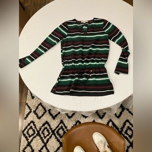 Micheal Kors Longsleeved Drawstring Waist Top Women’s X Small